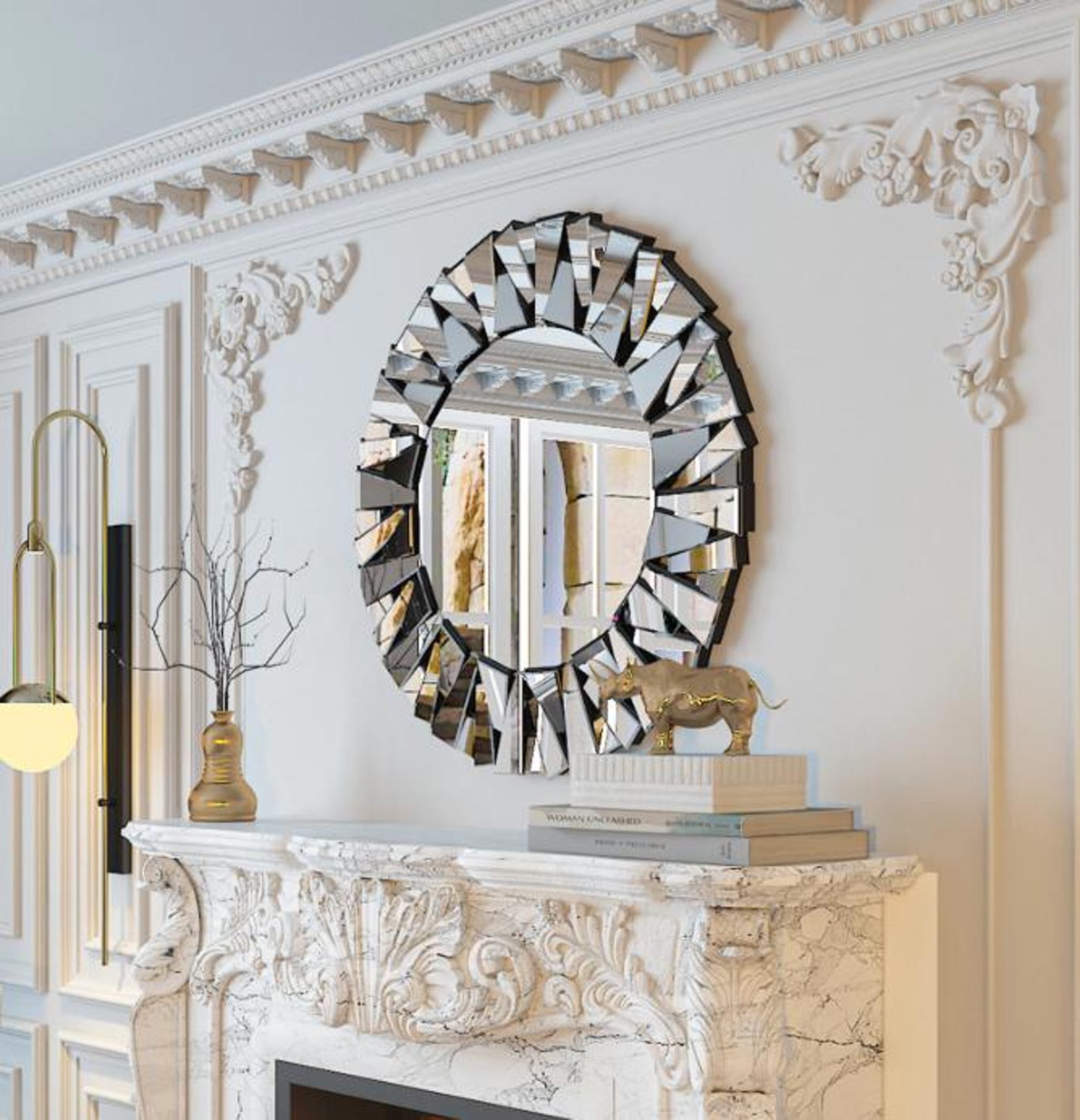 Luxury Round Mirror for Wall Decor - Etsy