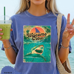 Comfort Colors Vintage Shark Shirt, Funny Diver Gift