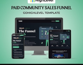 Paid Community Sales Funnel for GoHighLevel