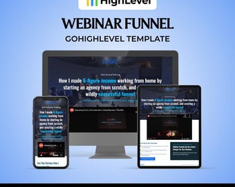 GoHighLevel ウェビナーファネルテンプレート