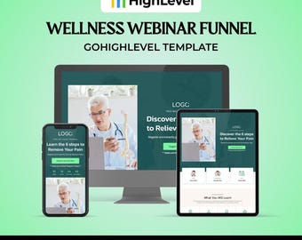 GoHighLevel ウェルネス ウェビナー ファネル