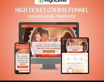 GoHighLevel 高額コースファネル