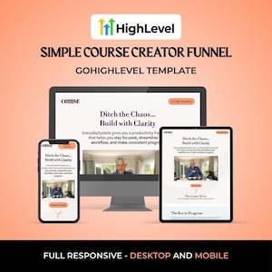 Simple Course Creator Funnel for GoHighLevel