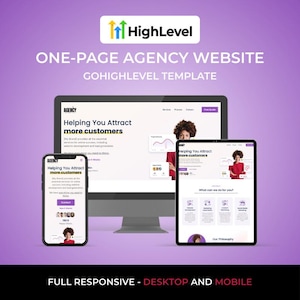 One-Page Agency Website for GoHighLevel