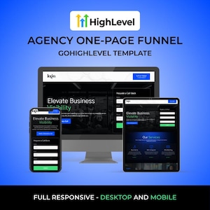 Agency One-Page Funnel for GoHighLevel