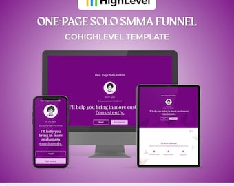 Funnel SMMA da pagina singola per GoHighLevel