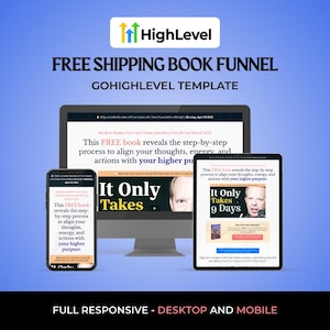 Livraison gratuite entonnoir de livres pour GoHighLevel