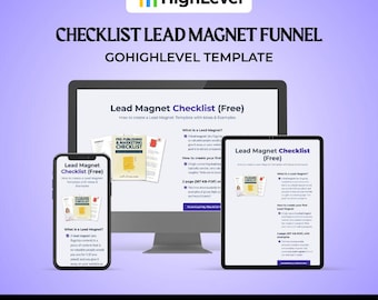 GHL Checklist Lead Magnet Funnel