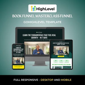 Entonnoir de lecture pour masterclass entonnoir de conversion pour GoHighLevel