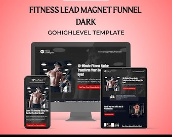 GHL Fitness Lead Magnet Funnel Dark
