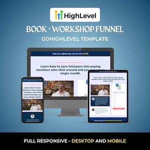 Livre + Entonnoir d&#39;atelier pour GoHighLevel