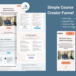 Simple Course Creator Funnel for GoHighLevel