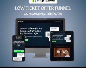 GHL 低価格チケットオファーファネル