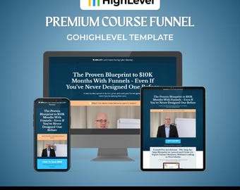 GoHighLevel Course Funnel Template: Landing, Checkout, Thank You Pages