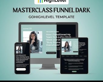 GoHighLevel のマスタークラス ファネル ダーク