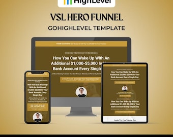 GoHighLevel VSL ヒーローファネル