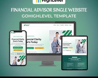 Financial Advisor Single Website for GoHighLevel