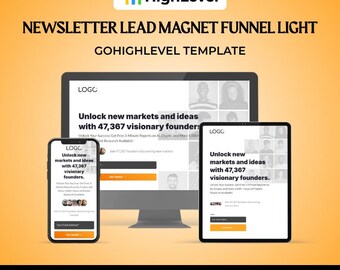 GHLニュースレターリードマグネットファネルライト