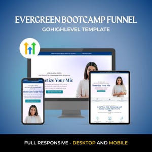 Evergreen Bootcamp Funnel for GoHighLevel