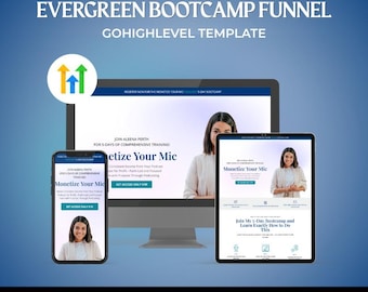 Evergreen Bootcamp Funnel for GoHighLevel
