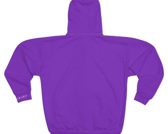 Sweat à capuche zippé Grace and Grit | Sweat-shirt violet doux à glissière | Vêtements de motivation pour femmes | Veste légère confortable | Cadeau sport-loisir pour elle