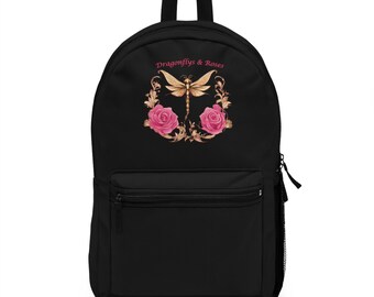Dragonflys and Roses Backpack