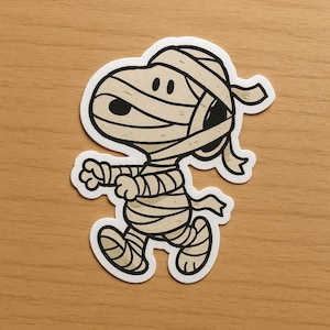 High Quality 2&quot; Snoop Mummy Sticker l Custom Cartoon Stickers l Halloween Stickers