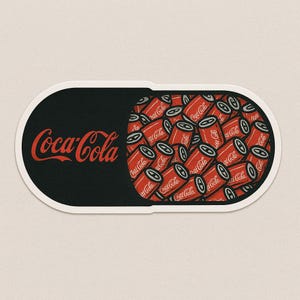 High Quality 2&quot; Cola Pill Sticker l Custom Soda Sticker l Laptop Stickers