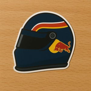 High Quality 2&quot; Race Car Helmet Sticker l Custom Stickers l Energy Drink Helmet Sticker