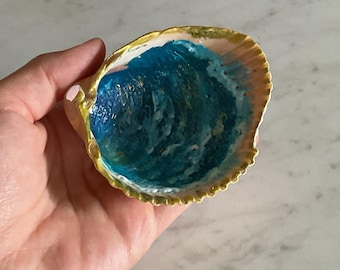 Ocean seashell trinket dish trinket tray ring holder seashell