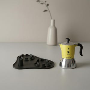Bialetti Fiammetta inductie afdruiprek voor 4 kopjes, afdruipapparaat, houder, opbergstandaard, moka-accessoire, Bialetti-accessoire