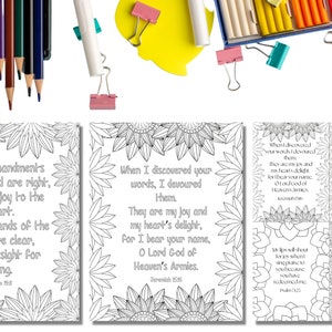 Joy Themed Bible Verse Coloring Book - Printable Instant Download - Etsy