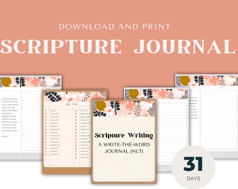 Printable Write the Word Scripture Journal (NLT)