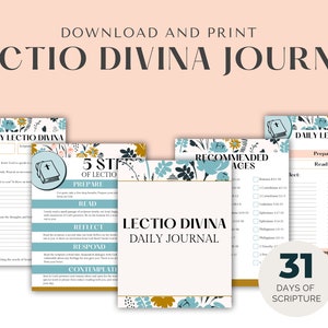Printable Lectio Divina Bible Reading Journal