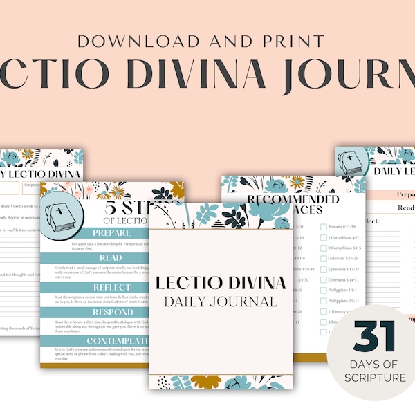 Printable Lectio Divina Bible Reading Journal