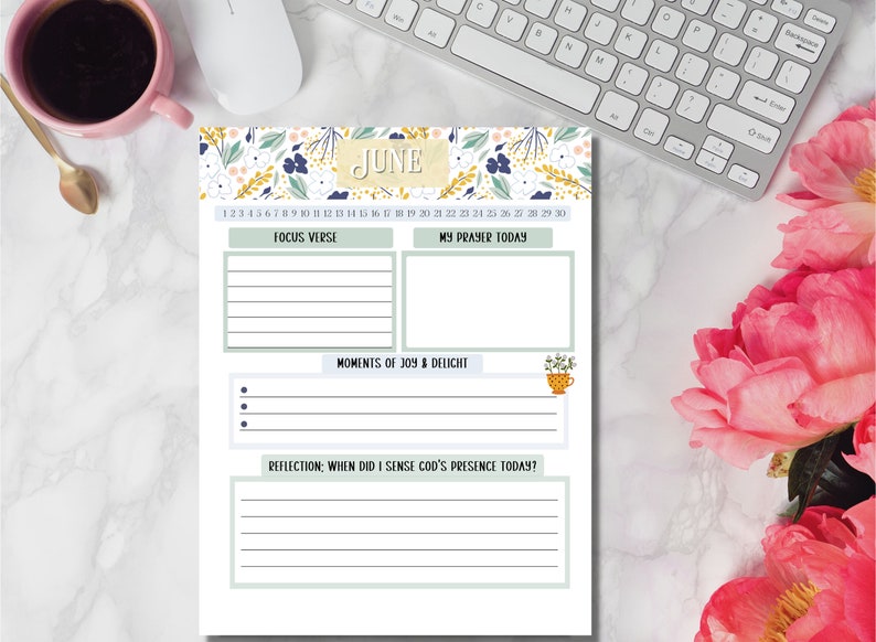Printable daily prayer and reflection journal etsy