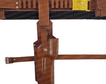 Cinturón de cuero de Boba Fett / Cinturón de cosplay mandaloriano / Accesorio de disfraz de Star Wars