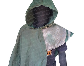 Płaszcz inspirowany Mandalorian – peleryna cosplayowa Star Wars | Ręcznie robiony kostium łowcy nagród