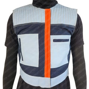 Mandalorian Flak Vest | Star Wars Boba Fett Inspired Cosplay Armor Vest | Durable Canvas Costume Base for Bounty Hunter Outfit