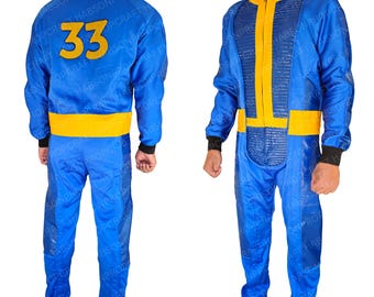 Op Lucy MacLean geïnspireerd Fallout-kostuum – Vault Suit 33-jumpsuit