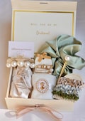 Bridesmaid Proposal Gift Box, Personalized Bridesmaid Gift, Maid of Honor Gift, Bridal Shower Favors, Birthday Gift, Gift for Her product logo