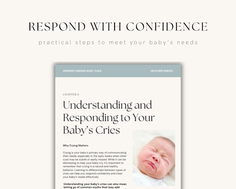 Understanding Baby Cues Ebook | Decode Cries, Hunger, Sleep ...
