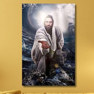 Jesus Hand Canvas Jesus Christ Wall Art Canvas Picture Jesus Home Decor God Canvas Prints Jesus Canvas Art Jesus Poster Canvas art