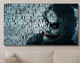 Joker Portrait Canvas: Ready To Hang Wall Art