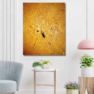 The Fall of Icarus Solar Eclipse Silhouette Photo, Sun Transit Astrophotography Wall Art, Andrew McCarthy & Gabriel Brown Skydiver Print