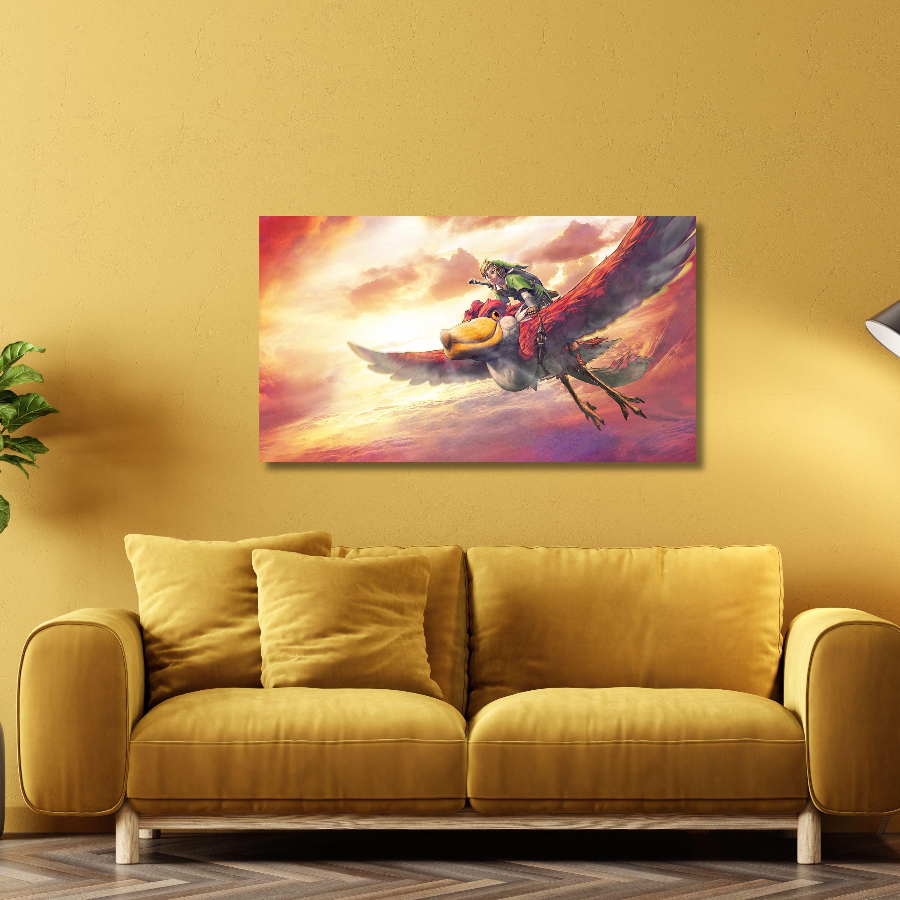 The Legend of Zelda Skyward Sword Art Print, Link and Loftwing
