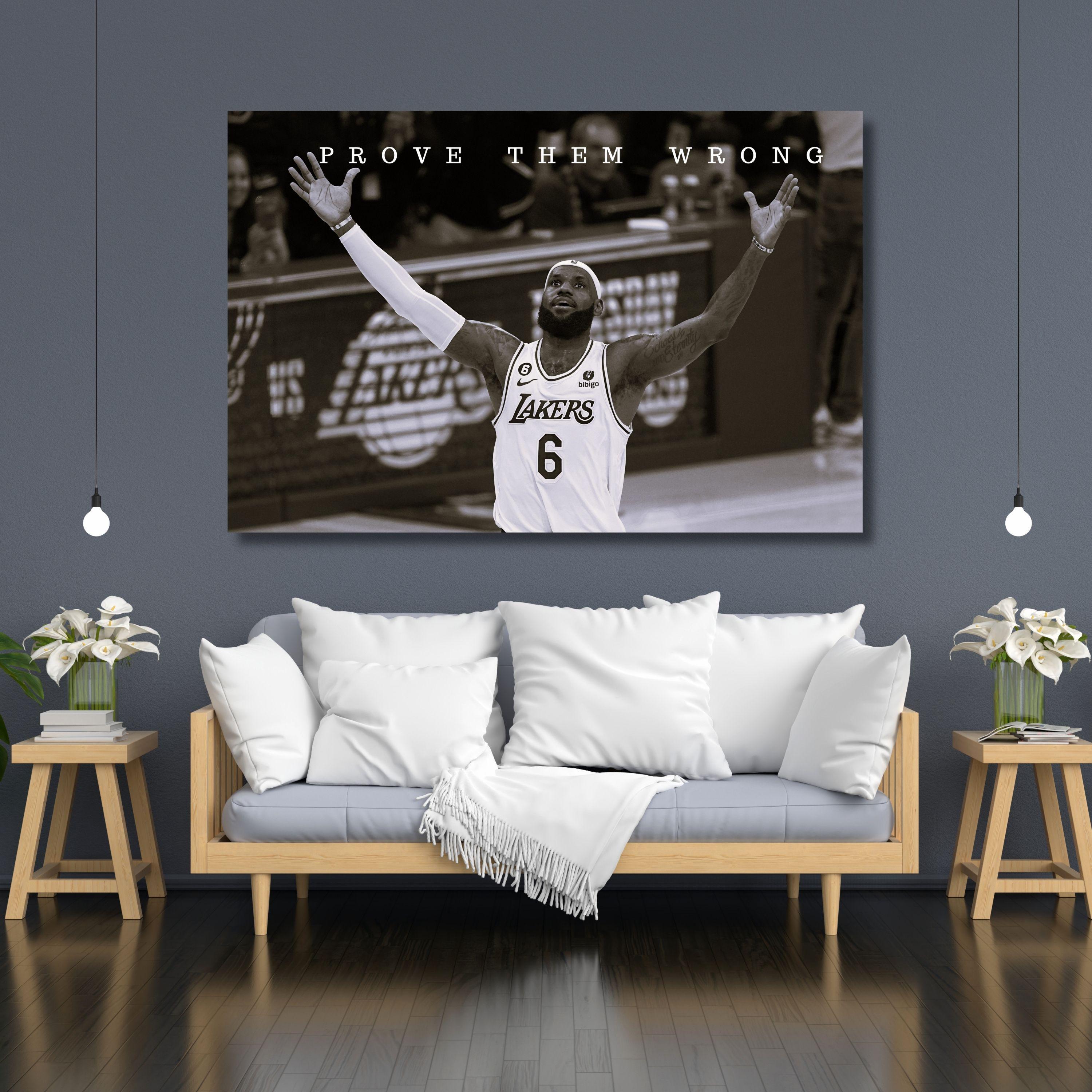 Lebron James Motivational Canvas Art: Modern Office Decor - Etsy