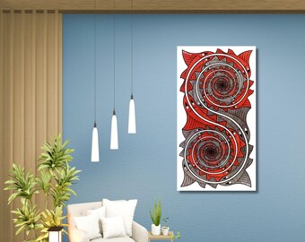 M C Escher Relativity Canvas Print: Modern Abstract Optical Illusion Wall Art