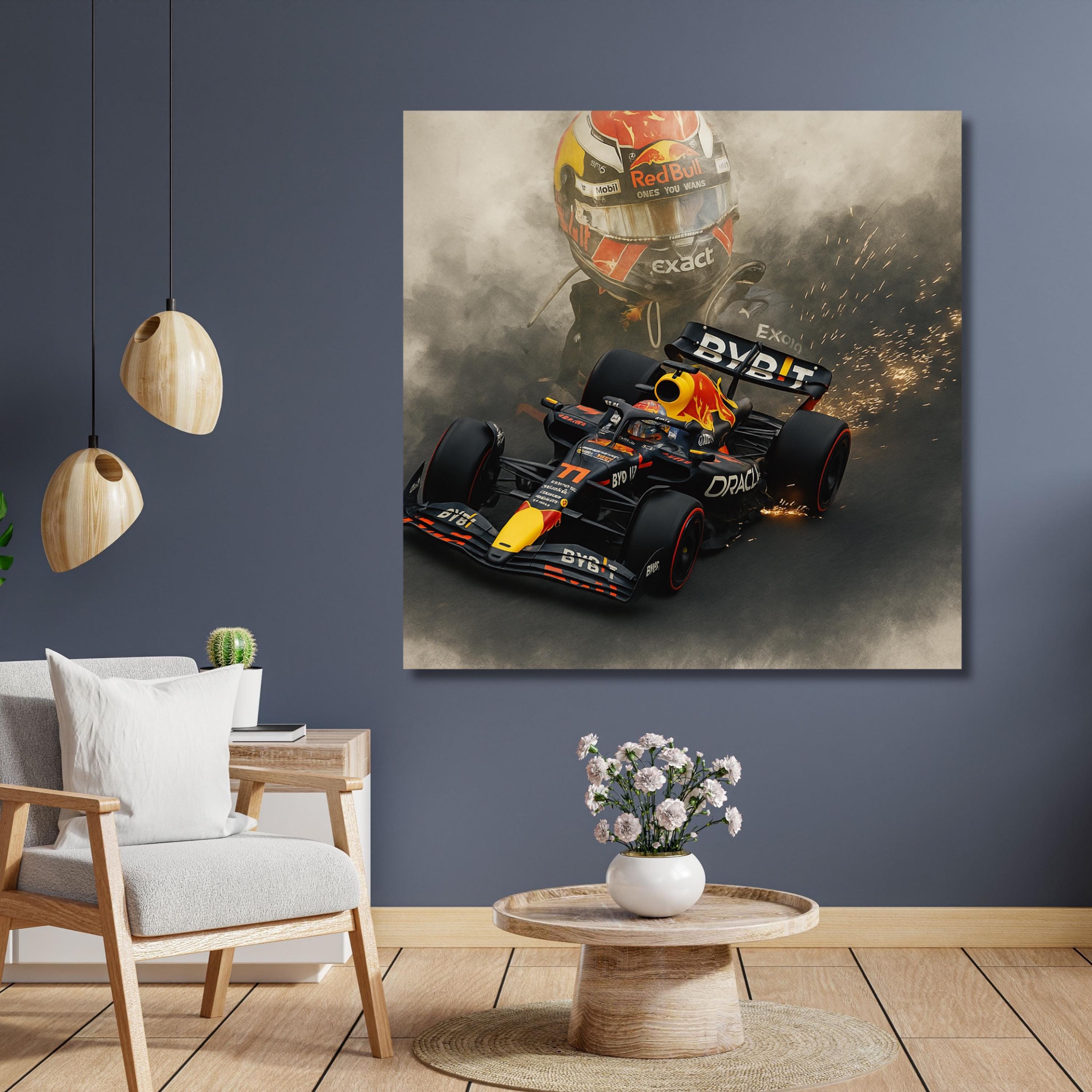 Max Verstappen RB18 Formula 1 Wall Art | Red Bull Racing F1 Car