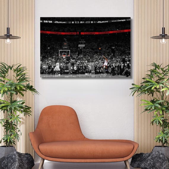 Kawhi Last Shot Game Winner Poster Print Art,canvas Wall Art,kawhi